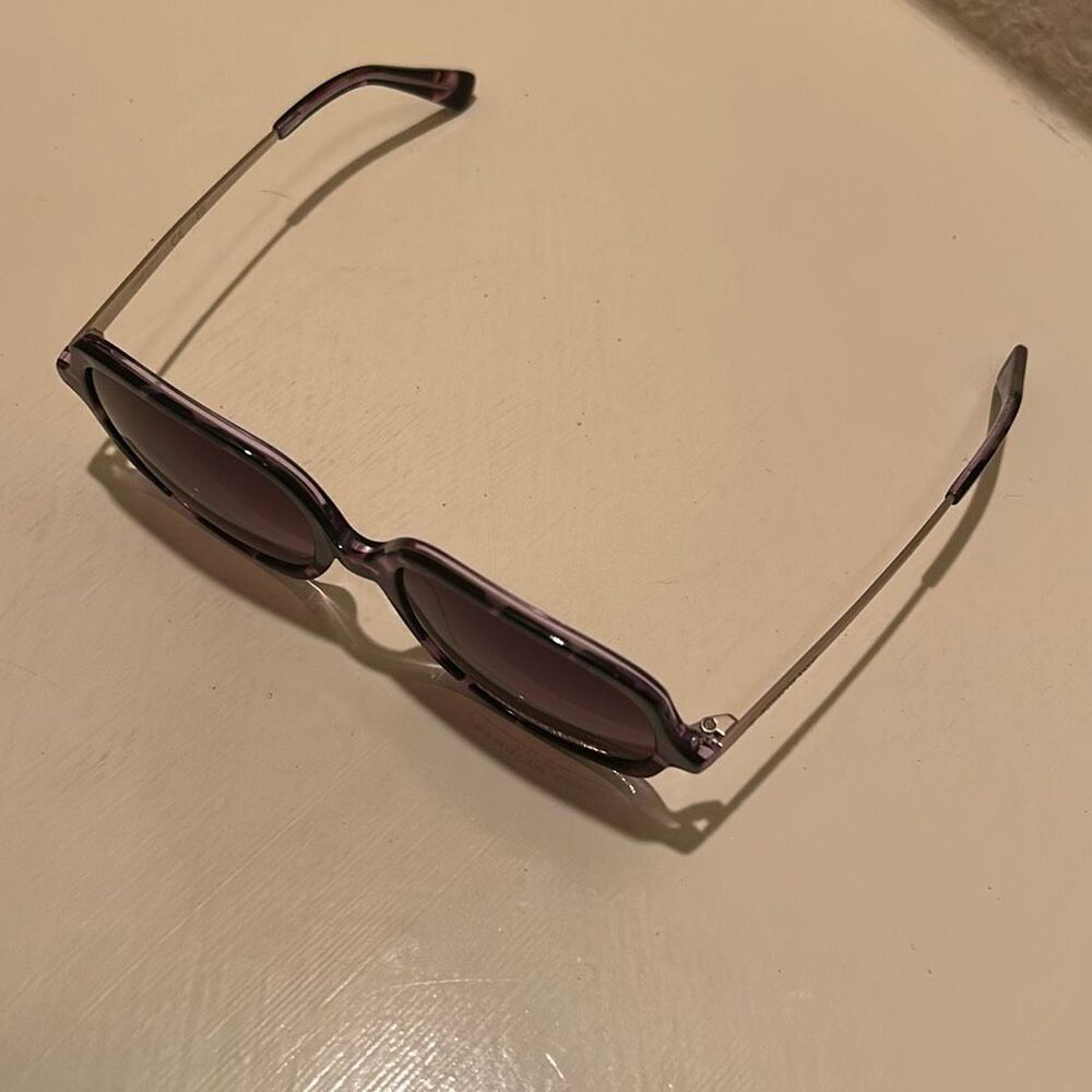 Kenneth Cole New York Oversized Sunglasses Purple Tortoiseshell Pattern KC00009 - Picture 6 of 12